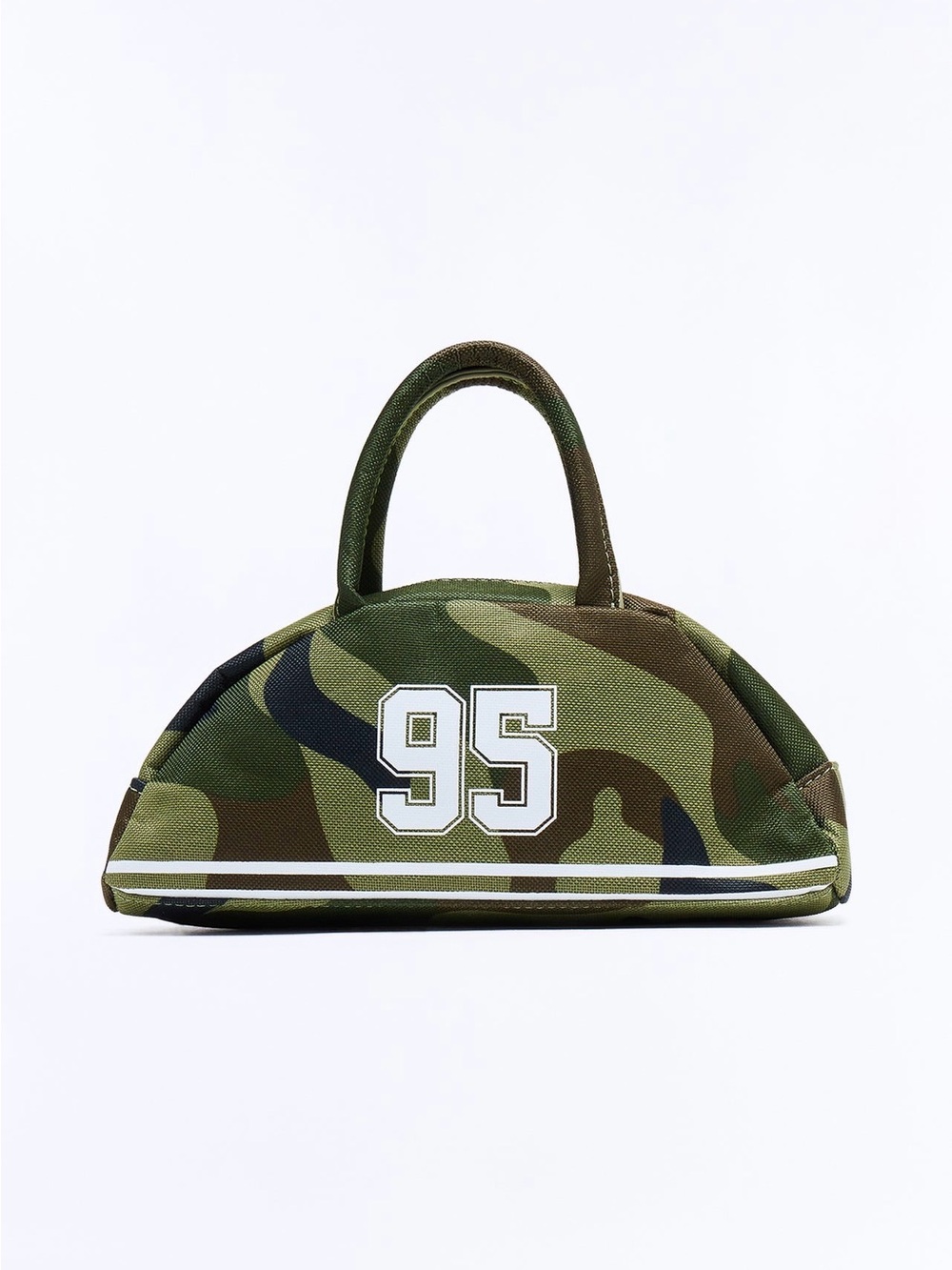 Camouflage Mini Dome Bag with '95' Graphic - Men Bags